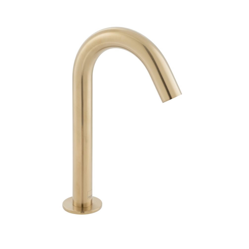 Cutout image of Vado Individual Brushed Gold Deck-Mounted Basin Sensor Spout